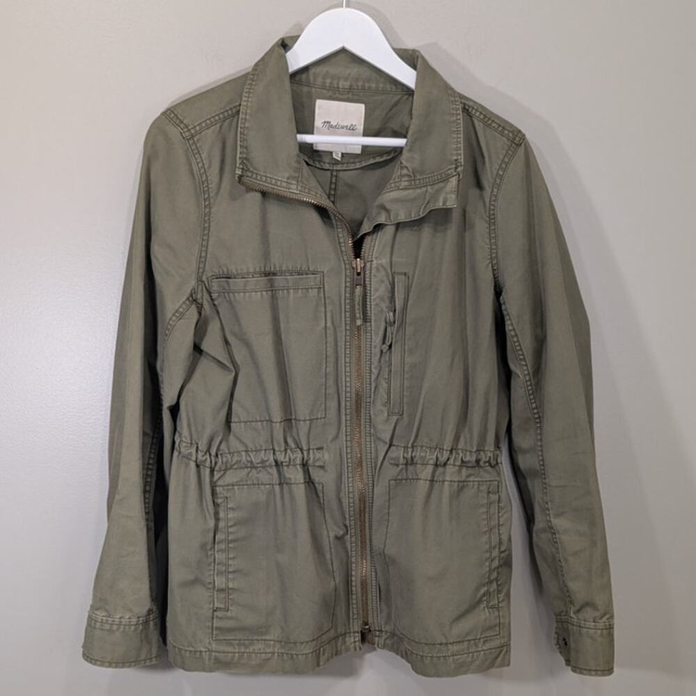 Madewell Utility Jacket Army Green Utility Minimalist GorpCore Chore - Size XL